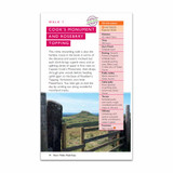 A page from North York Moors Short Walks Guidebook - OS Short Walks Made Easy for a walk with image, text and a list of useful information A page from North York Moors Short Walks Guidebook - OS Short Walks Made Easy for a walk with image, text and a list of useful information