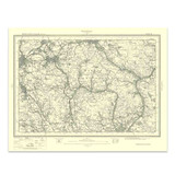 Authentic reproduction of Ordnance Survey map of Rochdale 1896-1904 with a yellow tint background