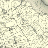 Close up of Authentic reproduction of Ordnance Survey map of Grimsby 1896-1904 with a yellow tint background