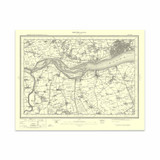 Authentic reproduction of Ordnance Survey map of Kingston upon Hull 1896-1904 with a yellow tint background