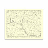 Authentic reproduction of Ordnance Survey map of Achentoul 1896-1904 with a yellow tint background Authentic reproduction of Ordnance Survey map of Achentoul 1896-1904 with a yellow tint background