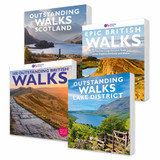 Front covers of OS Outstanding Walks series in the complete Outstanding Walks set including Outstanding Walks Lake District, 100 Outstanding British Walks, Epic British Walks and Outstanding Walks Scotland. Front covers of OS Outstanding Walks series in the complete Outstanding Walks set including Outstanding Walks Lake District, 100 Outstanding British Walks, Epic British Walks and Outstanding Walks Scotland.