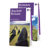Purple front covers of the OS Historical Map of Roman Britain and Ancient Britain Map Set