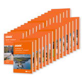 Front covers of the OS Short Walks Made Easy series in the Pathfinder set for England including Dorset's Jurassic Coast and New Forest.