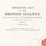 Reproduction Geological Map of the British Islands 1939: Title