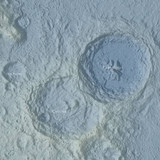 Close-up view of The Apollo 11 Landing - the Moon: 50th Anniversary Edition OS Map showing Cyrillus and Theophilus