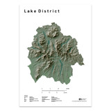 Lake District Relief Map