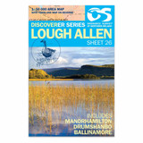 Blue front cover of OS Northern Ireland Discoverer Series Map of  Lough Allen: Discoverer 26