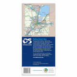 Blue back cover of Map of Belfast: OSNI Street Map and area.