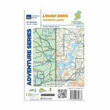 Back cover of Lough Derg: OSI Adventure Series Map and coverage area