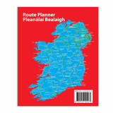 Red back cover of OSI Official Road Atlas Ireland showing mapping coverage of the whole of Ireland.