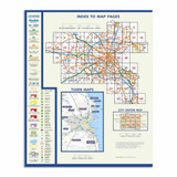 Extract from the OSI Official Dublin City And District Street Guide, showing the area of Dublin covered by the map