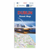 Blue and orange front cover of OS Ireland Dublin Street Map