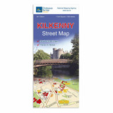 Blue front cover of OS Ireland Kilkenny Street Map