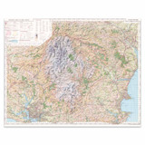 Reproduction Dartmoor vintage map flat view