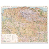 Reproduction Exmoor vintage map flat view