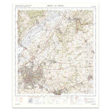 Reproduction Bristol & Stroud vintage map flat view
