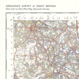 Close up of Reproduction Birmingham  vintage map flat view