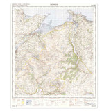Reproduction Snowdon vintage map flat view