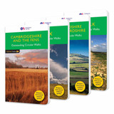 Front covers of the OS Pathfinder guidebook series in the Pathfinder set for East England