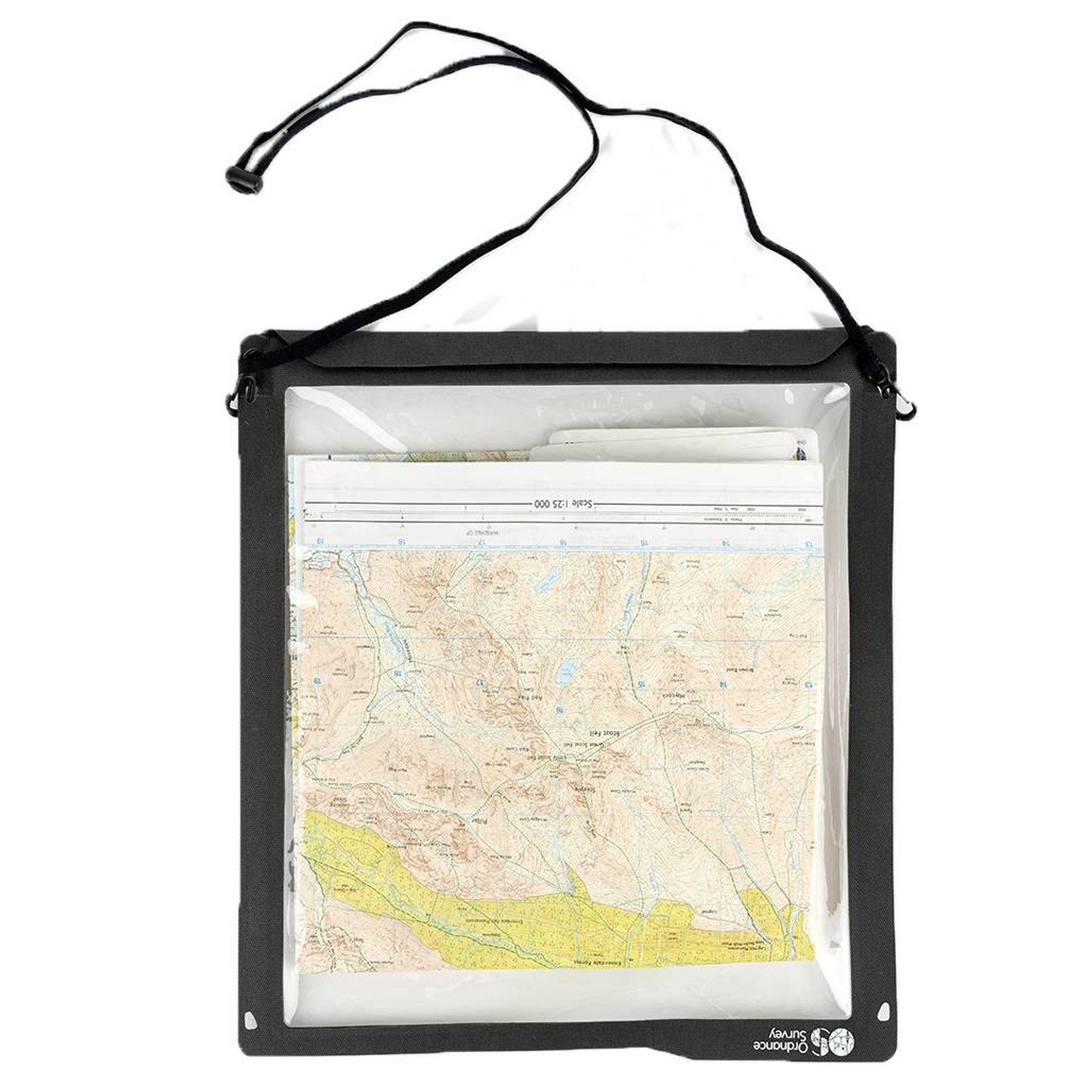 OS Maps Premium 12 Months Subscription Gift Card   Map Case Front With Back Map Showing  65859.1607688806 