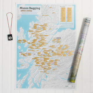 picture of Munro Bagging Collect & Scratch Off Map