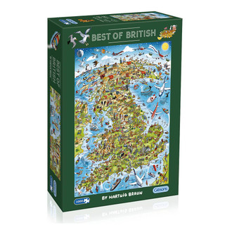 picture of Best of British Map 1000 Piece Jigsaw Puzzle