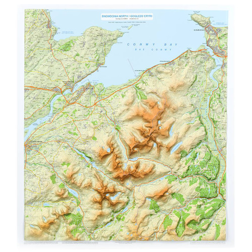 Full map view of 3D Snowdonia Relief Map