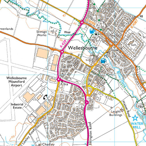 OS Map Of Stratford upon Avon Evesham Explorer 205 Map Ordnance os-map-of-stratford-upon-avon-evesham-explorer-205-map-ordnance