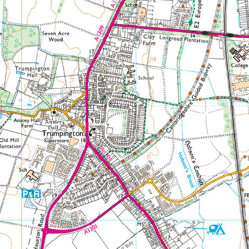 OS Map of Cambridge | Explorer 209 Map | Ordnance Survey Shop