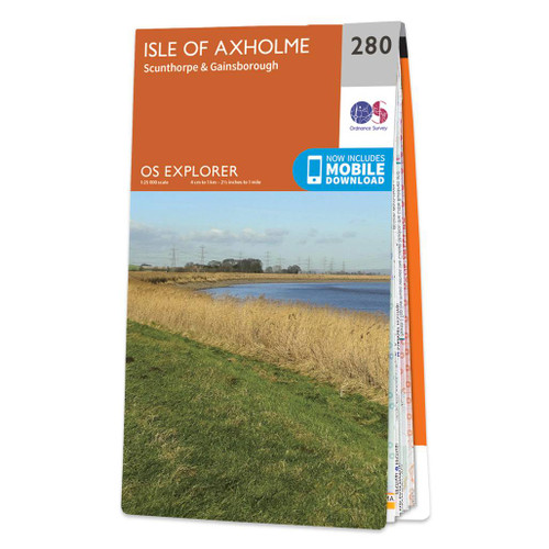 Orange front cover of OS Explorer Map 280 Isle of Axholme