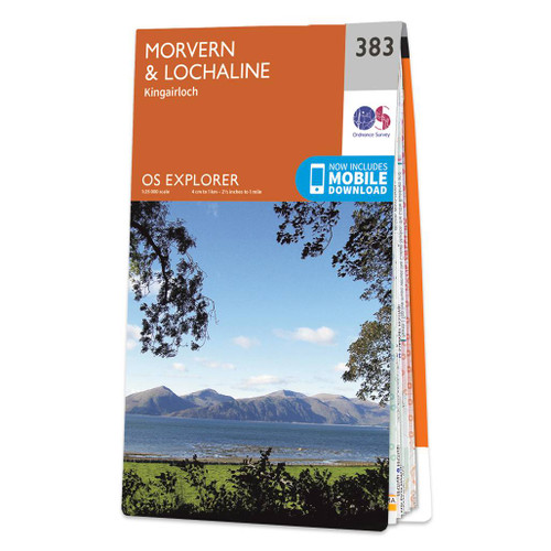 Orange front cover of OS Explorer Map 383 Morvern & Lochaline