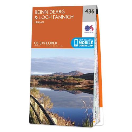 Orange front cover of OS Explorer Map 436 Beinn Dearg & Loch Fannich