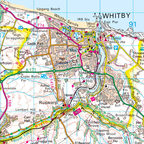 OS Map Of Whitby Esk Dale Landranger 94 Map Ordnance Survey Shop Product 2574 5511 70 