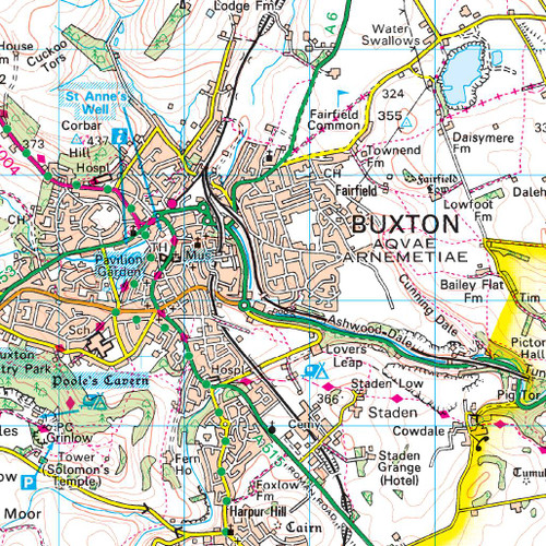 OS Map Of Buxton Matlock Landranger 119 Map Ordnance Survey Shop   Product 2599 5536 70  74135.1707325257 