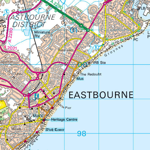 OS Map Of Eastbourne Hastings Landranger 199 Map Ordnance Survey Shop Product 2629 5566 70 