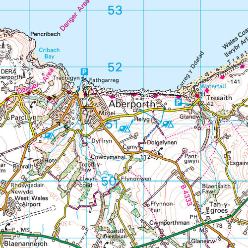 OS Map of Cardigan & Mynydd Preseli | Landranger 145 Map | Ordnance ...