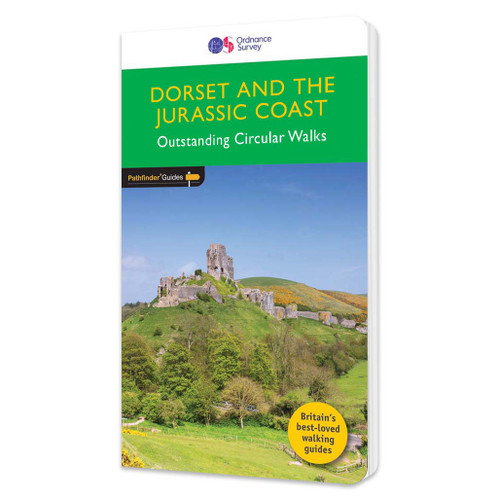 Green front cover on the OS Pathfinder Guidebook 11 -Walks in Dorset and the Jurassic Coast Pathfinder Guides with circular walks