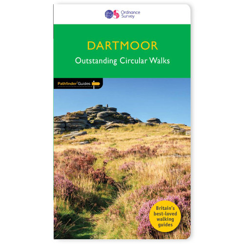 Green front cover on the OS Pathfinder Guidebook 26 Walks in Dartmoor Pathfinder Guides with 28 circular walks