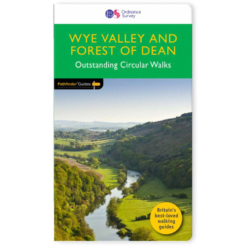 Green front cover on the OS Pathfinder Guidebook 29 - Walks in Wye Valley & the Forest of Dean Pathfinder Guides with circular walks