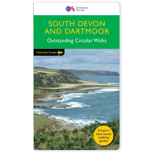 Green front cover on the OS Pathfinder Guidebook 1 - Walks in South Devon & Dartmoor Pathfinder Guides with circular walks