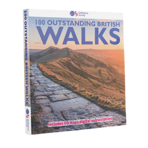 100 Outstanding British Walks - Pathfinder Guidebook by Pathfinder guidebook front cover tilted to show spine
