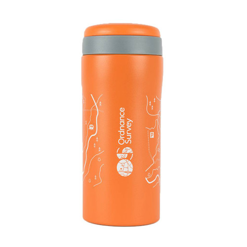 OS Thermal Mug Orange by Ordnance Survey Outdoor Kit full view