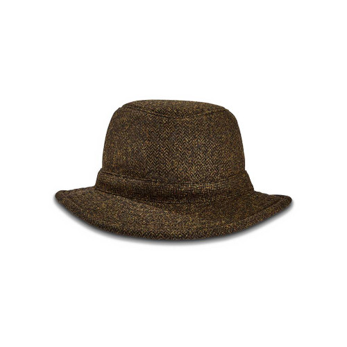 Tilley TTW2 Olive Tec Wool Hat facing left to show front view
