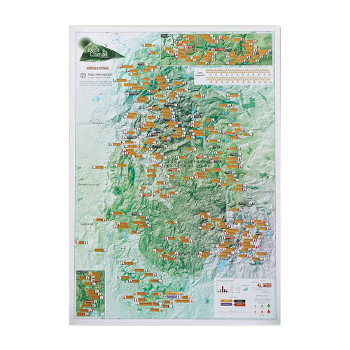 Full view of the map of the Peak District Rock Climbs Collect & Scratch Off Map