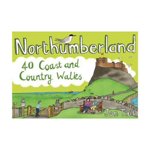 Northumberland: 40 Coast & Country Walks by Jon Tait guidebook front cover