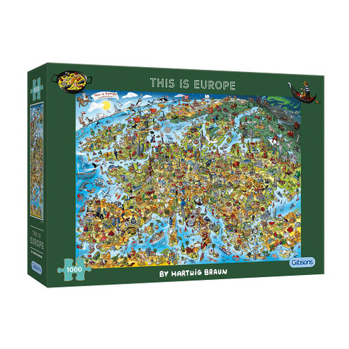This Is Europe Map 1000 Piece Jigsaw Puzzle