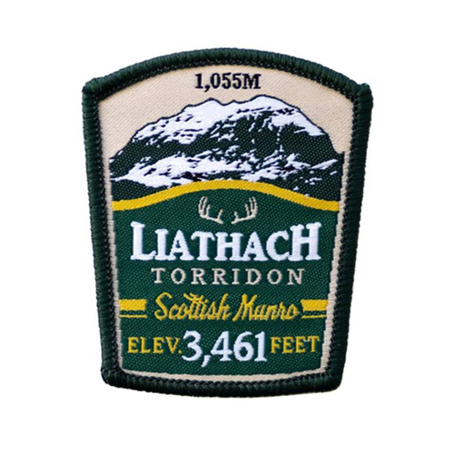 Liathach Patch by The Adventure Patch Company displayed on a white background