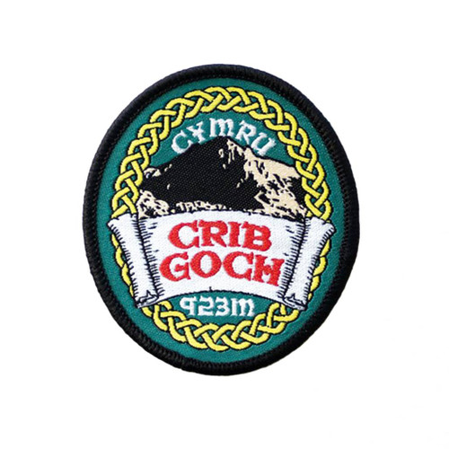 Crib Goch Patch by The Adventure Patch Company displayed on a white background