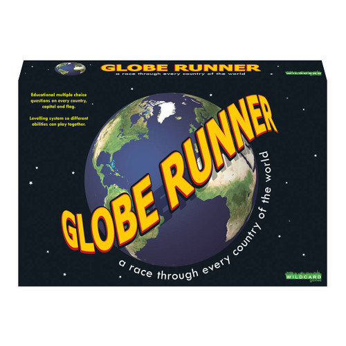Top lid of the box for Globe Runner Board Game